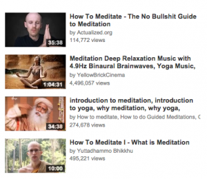 Bald guys meditate